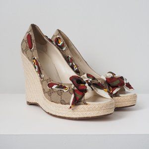 GUCCI Espedrille Wedge Heel